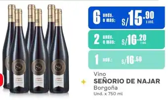 Makro Vino SEÑORIO DE NAJAR Borgoña Und. x 750 ml oferta