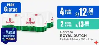 Makro Cerveza Royal Dutch Pack de 6 Latas x 330ml oferta