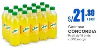 Makro Gaseosa CONCORDIA Pack de 15 unds. x 500 ml c/u oferta