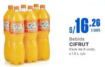 Makro Bebida CIFRUT Pack de 6 unds. x 1.5 L c/u oferta
