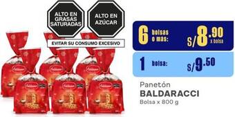 Makro Panetón BALDARACCI Bolsa x 800g oferta