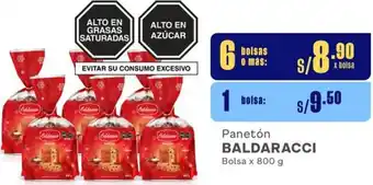 Makro Panetón BALDARACCI Bolsa x 800g oferta