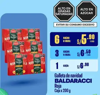 Makro Galleta de navidad BALDARACCI Roja Caja x 200g oferta