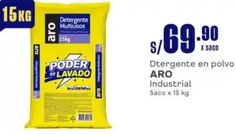 Makro Detergente en polvo ARO Industrial Saco x 15kg oferta