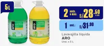 Makro Lavavajilla líquida ARO Und. x 5L oferta