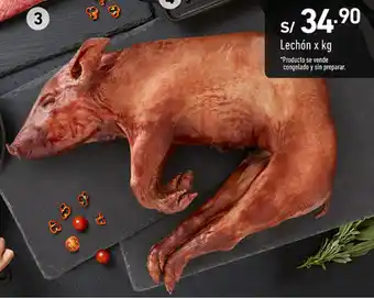 Plaza Vea Lechón x kg oferta