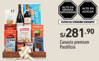 Plaza Vea Canasta premium Pastificio oferta
