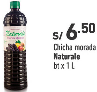 Plaza Vea Chicha morada Naturale btx 1L oferta
