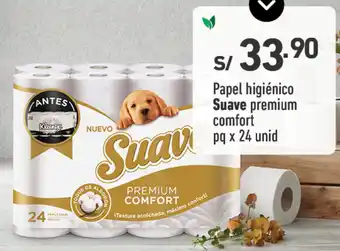 Plaza Vea Papel higiénico Suave premium comfort pq x 24 unid oferta