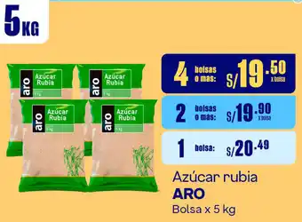 Plaza Vea Azúcar rubia ARO Bolsa x 5 kg oferta