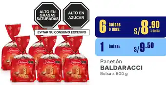 Plaza Vea Panetón BALDARACCI Bolsa x 800 g oferta