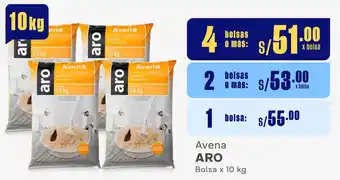 Plaza Vea Avena ARO Bolsa x 10 kg oferta