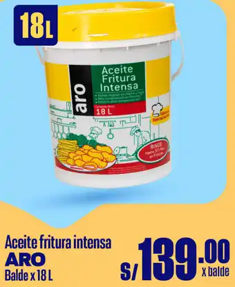Plaza Vea Aceite fritura intensa ARO Balde x 18L oferta