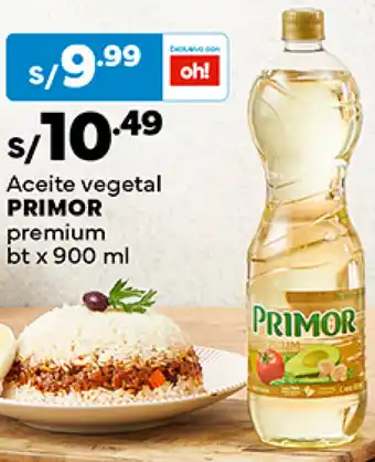 Plaza Vea Aceite vegetal PRIMOR premium bt x 900 ml oferta