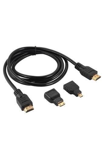 Tiendas EFE Cable hdmi 3 en 1 mini y micro hdmi 1.5m oferta