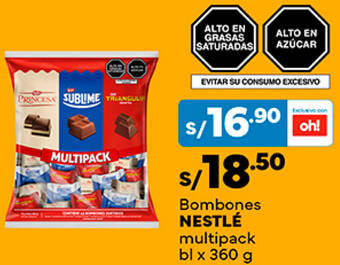 Plaza Vea Bombones NESTLÉ multipack bl x 360g oferta
