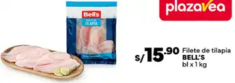 Plaza Vea Filete de tilapia BELL'S bl x 1kg oferta
