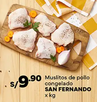 Plaza Vea Muslitos de pollo congelado SAN FERNANDO x kg oferta