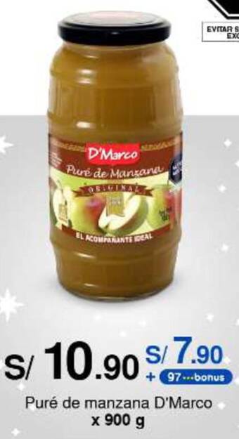 Metro Puré de manzana D'Marco x 900 g oferta
