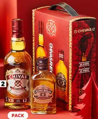 Plaza Vea Whisky CHIVĀS 12 btx 700 ml + btx 200 ml oferta