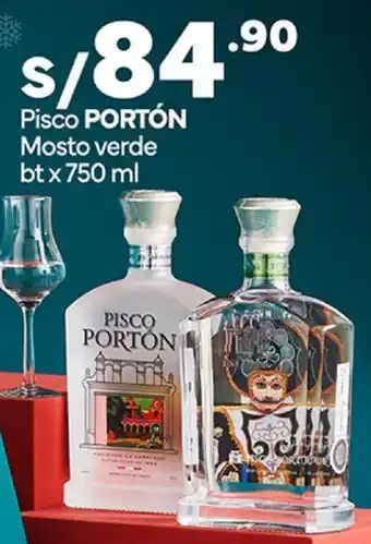Plaza Vea Pisco PORTÓN Mosto verde bt x 750 ml oferta