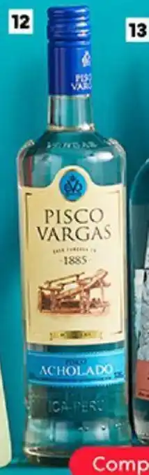 Plaza Vea Pisco VARGAS Italia / Acholado / Quebranta btx 750 ml oferta