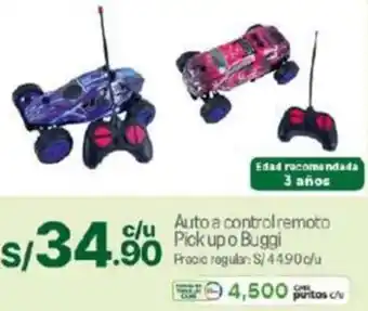 Tottus Auto a control remoto Pick up o Buggi oferta