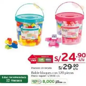 Balde bloques con 120 piezas
