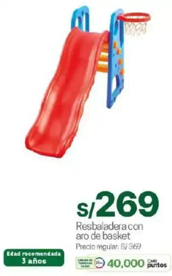 Tottus Resbaladera con aro de basket oferta