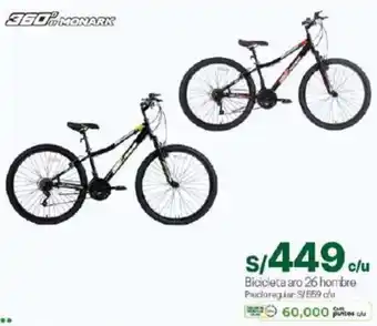 Tottus Bicicleta aro 26 hombre oferta