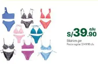 Tottus Bikini mujer oferta