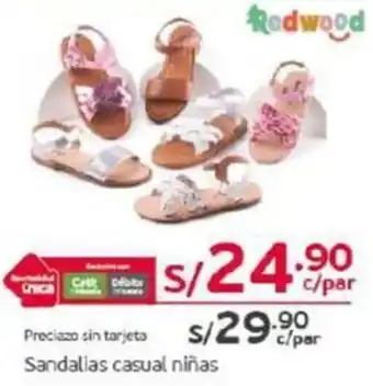 Tottus Sandalias casual niñas oferta