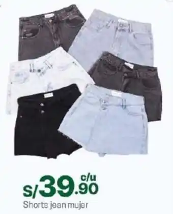Tottus Shorts jean mujer oferta