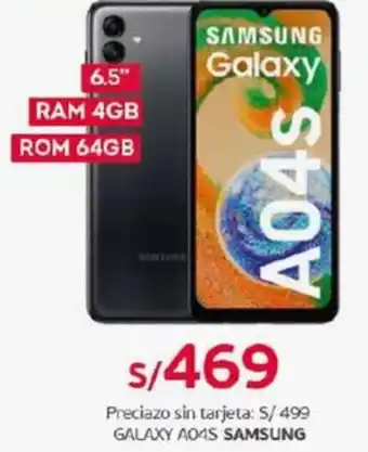 Tottus SAMSUNG GALAXY A04S oferta