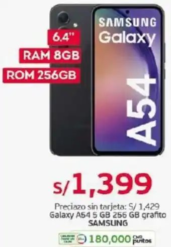 Tottus SAMSUNG Galaxy A54 5 GB 256 GB oferta