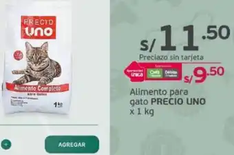 Tottus PRECIO UNO Alimento para gato x 1 kg oferta