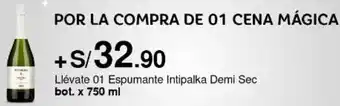 Metro Llévate 01 Espumante Intipalka Demi Sec bot. x 750 ml oferta