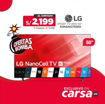 Carsa LG NanoCell Smart TV UHD 50" oferta
