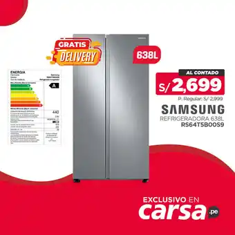 Carsa Samsung Refrigeradora 638L oferta