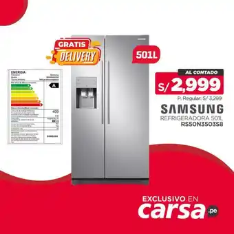Carsa Samsung Refrigeradora 501L oferta