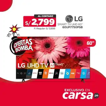 Carsa LG Smart TV UHD 60" oferta