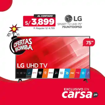 Carsa LG Smart TV UHD 75" oferta