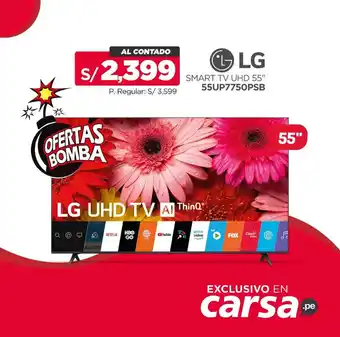 Carsa LG Smart TV UHD 55" oferta