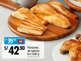 Plaza Vea Porciones de Salmón 500g oferta