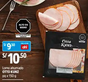Plaza Vea Lomo Ahumado Otto Kunz 150g oferta