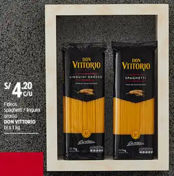 Plaza Vea Fideos Spaghetti / Linguini Grosso Don Vittorio 1kg oferta