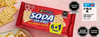 Plaza Vea San Jorge Galletas de Soda oferta