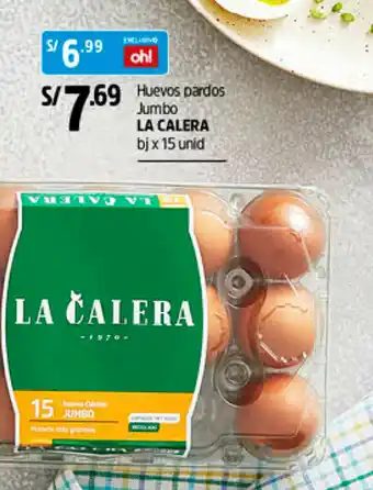 Plaza Vea Huevos Pardos Jumbo La Calera oferta