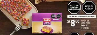 Plaza Vea Bell's Turrón de Doña Pepa 500g oferta