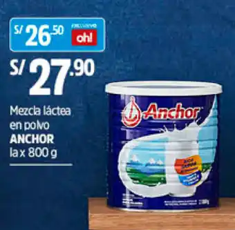 Plaza Vea Anchor Mezcla Láctea en Polvo oferta
